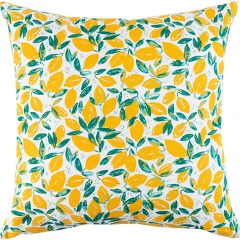 Polštář Čtvercový polštář LIMONE žlutý / zelený