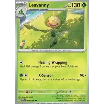 Volný čas Pokémon WHT 003/086 Leavanny - White Flare Stav: Near Mint, Verze: NORMAL