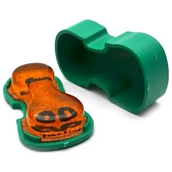 Kalafuna pro housle ve tvaru zeleného houslového pouzdra