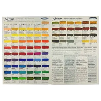 Olejová barva Vzorník olejových barev Schmincke Norma (Vzorník olejových barev Schmincke Norma)