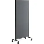 Mobilní nástěnka/paraván MIRANDA, tmavě šedá
