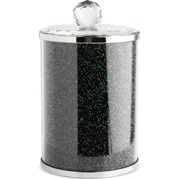 Vánoční ozdoba Nádoba VENTOSA 05 zelená / černá