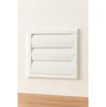 Větrací mřížka se žaluzií MV100J bílá