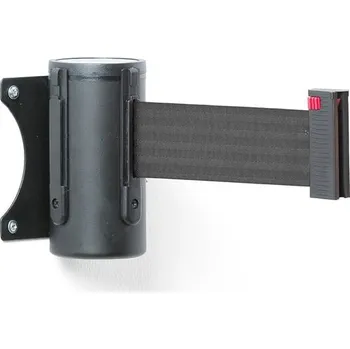 Zahrazovací pás, 2300 mm, nástěnná kazeta, černá, černý pás