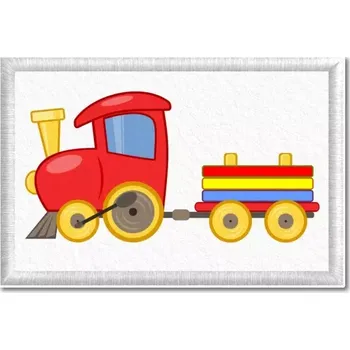 Textilie k potisku Pelisport Nášivka s vláčkem tištěná 7,5 x 5 cm