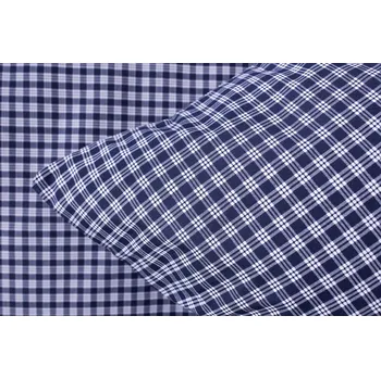 Povlečení Podpěrová s.r.o. Povlak na polštář jednoduchý MODRÁ KOSTIČKA tmavá Velikost: 40x60 cm KREP N