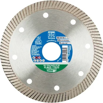Řezný kotouč PFERD Diamantový tenky kotouč FL SG 125x1,4x22,23mm, pro keramiku