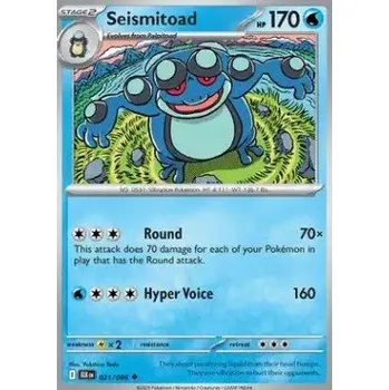 Karetní hra Pokémon BLK 021/086 Seismitoad - Black Bolt Stav: Near Mint, Verze: REVERSE HOLO