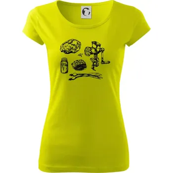 Maso a mlýnek - Dámské triko Pure - S ( Limetková )