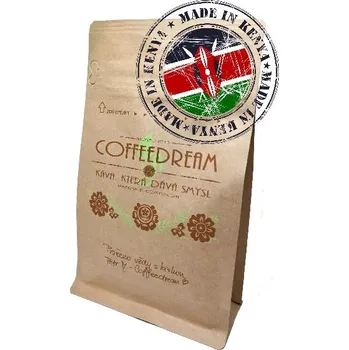 Káva COFFEEDREAM | Káva KENYA PEABERRY Plus MUKIMA - 100g / třívrstvý sáček se zipem / Velmi jemné mletí - džezva Káva MUKIMA A102