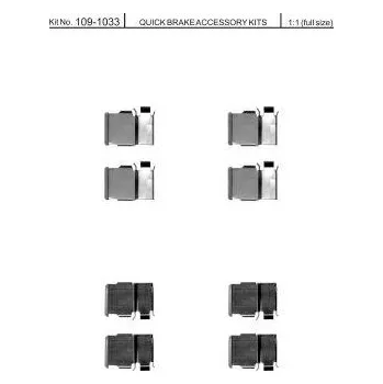Brzdová destička Sada příslušenství brzdových destiček QUICK BRAKE