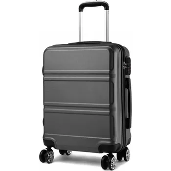 Šedý kvalitní cestovní střední kufr Kylah