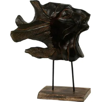 Vánoční ozdoba Autronic Dřevořezba - Indián PATUNG - ETN001