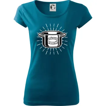 Královna kuchyně - Dámské triko Pure - 3XL ( Petrolejová )