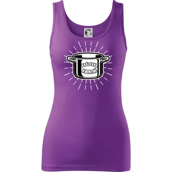 Dámské tričko Královna kuchyně - Dámské tílko - 2XL ( Fialová )