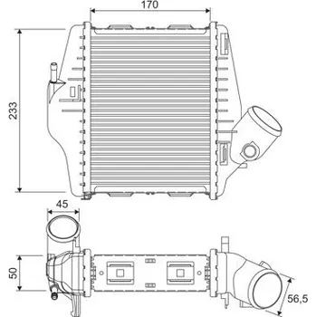 Chladič motoru Chladič turba VALEO 818543