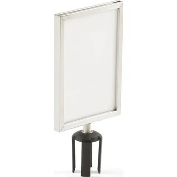 Informační rámeček, A4 na výšku, broušená ocel