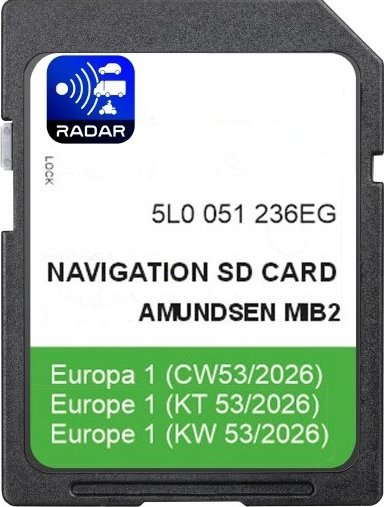 Aktualizace map SKODA AMUNDSEN GEN2 MIB2 SAT NAV SD Karta KODIAQ OCTAVIA III SUPERB III V22