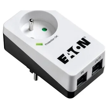 Přepěťová ochrana EATON Protection Box 1 Tel@ FR, přepěťová ochrana, 1 výstup 16A, tel. PB1TF