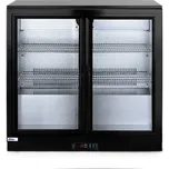Zadní barová chladnička s dvojitými posuvnými dveřmi, Arktic, 158L, Černá, 220-240V/160W, 900x520x(H)865mm