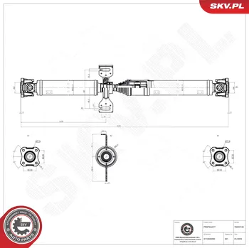 Poloosa kola Hnací hřídel - poloosa ESEN SKV 76SKV132
