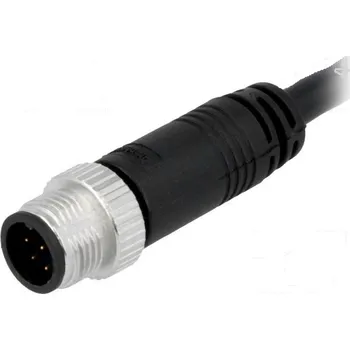 Elektroinstalační materiál AMPHENOL Konektor M12 zástrčka vidlice 8 PIN vodiče IP67 přímý 30V 4A