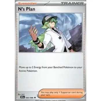 Volný čas Pokémon BLK 083/086 N's Plan - Black Bolt Stav: Near Mint, Verze: NORMAL