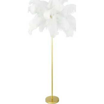 Stojací lampa Dekorační lampa FERI 1 01 bílá / zlatá