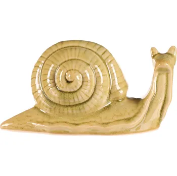 Vánoční dekorace Autronic Šnek keramický - zahradní dekorace, malý, sv. zelený - KEX6011 BRN-S