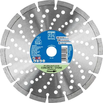Řezný kotouč PFERD Diamantový segmentový kotouč SG 230x2,8x22,23mm