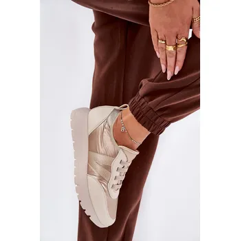 Dámské tenisky Dámské Sportovní Boty Na Platformě Vinceza 58510 Barva: Zlatá, Velikost: 37