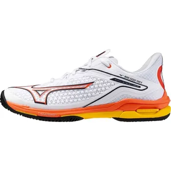 Pánská tenisová obuv Pánská tenisová obuv Mizuno Wave Exceed Tour 6 AC White/Fiery Coral 2/Citrus EUR 43