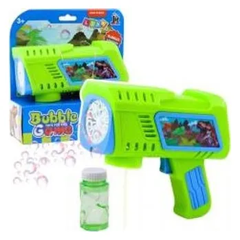 Dětské hřiště Pistolet na bańki mydlane LED zielony dinozaur