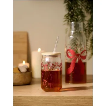 Sinsay - Znovu použitelný hrnek s brčkem - červená - 690GR-33X - 690GR-33X-ONE