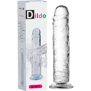 Dildo Penis v silikonovém želé 30x6cm Barva:: Fialová