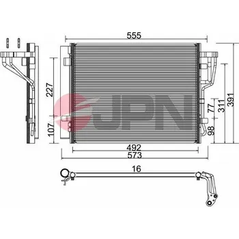 Výparník klimatizace Kondenzátor, klimatizace JPN 60C0329-JPN