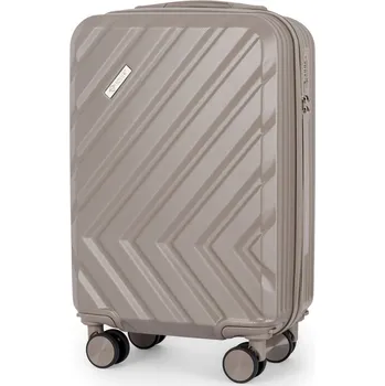 Značkový kufr STL945 ABS Barva: Šampáňská, Velikost: S