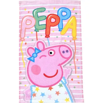 Dětský ručník Prasátko Pepina Narozeninová Oslava 30x50 cm