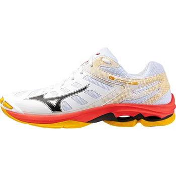 Pánská obuv Pánská sálová obuv Mizuno Wave Voltage 2 White/Fiery Coral 2/Citrus EUR 50