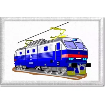 Textilie k potisku Pelisport Nášivka Lokomotiva tištěná 7,5 x 5 cm