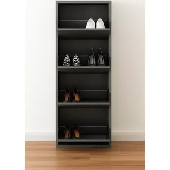 Knihovna Kare Desing, Botník Zapatero Luxury 4, šedý