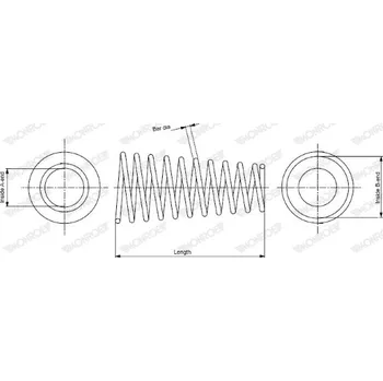 Pruzina podvozku MONROE (SP3161)