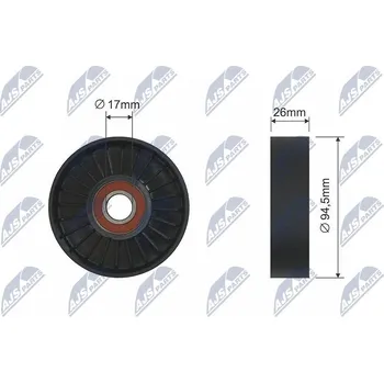 Napínací kladka, žebrovaný klínový řemen NTY RNK-ME-001