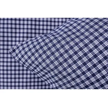 Povlečení Podpěrová s.r.o. Bavlněné povlečení MODRÁ KOSTIČKA tmavá Velikost: 240x200 cm (1 ks), 70x90 cm (2 ks) ŠEV na peřině