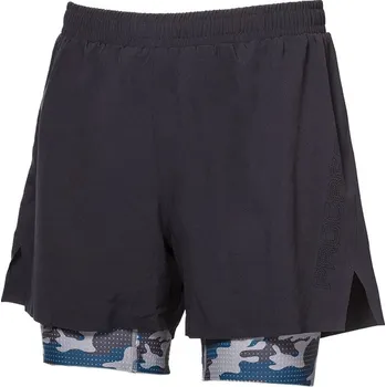 Pánské kraťasy Progress ARRANT pánské běžecké šortky 2v1 černá Velikost: S