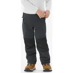QUECHUA Dětské turistické softshellové kalhoty MH 900 3 ROKY ČERNÁ|ŠEDÁ