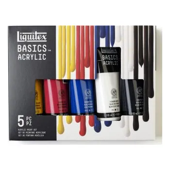 Výtvarná barva Sada akrylových barev Basics 5x118ml