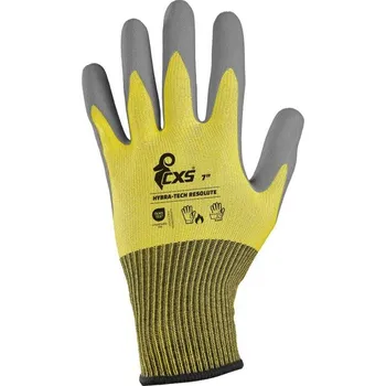 Pracovní rukavice CXS Rukavice HYBRA-TECH RESOLUTE, máčená v latexu s pískovou úpravou, blistr, vel. 07