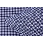 Podpěrová s.r.o. Bavlněné povlečení MODRÁ KOSTIČKA tmavá Velikost: 200x200 cm (1 ks), 70x90 cm (2 ks) ŠEV na peřině