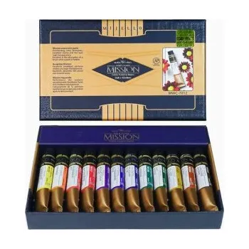 Vodová barva Sada akvarelových barev Mijello 12x7ml Mission Gold